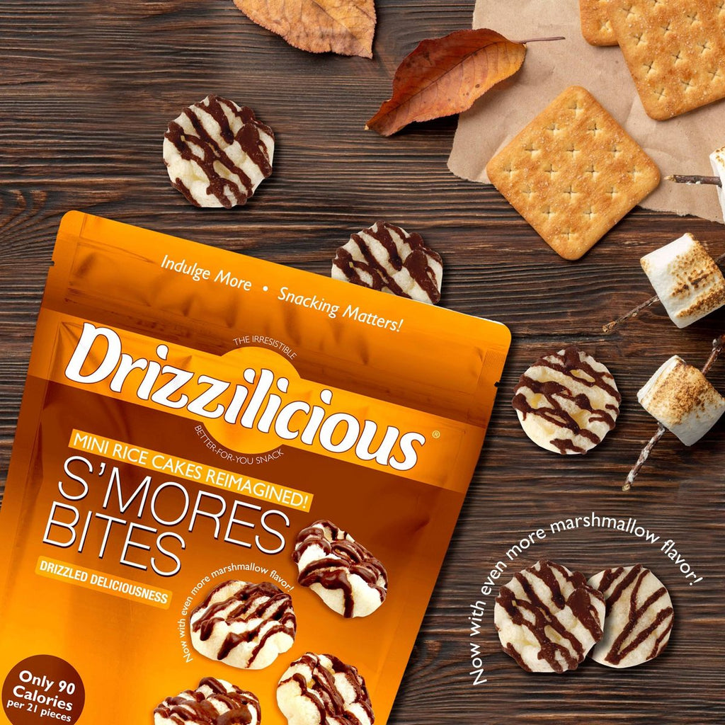 Drizzilicious S'mores Drizzled Mini Rice Cake - 4oz: Keto Certified, Organic