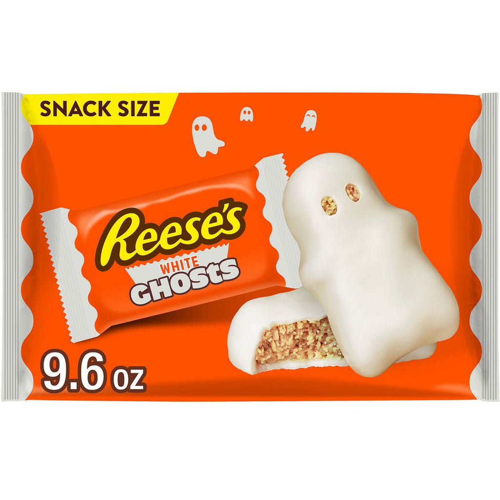 Reese's Peanut Butter White Chocolate Ghosts Halloween Candy Snack Size - 9.6oz