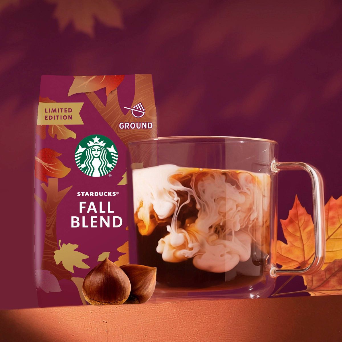 Fall Blend Medium Roast Ground Coffee - 10oz