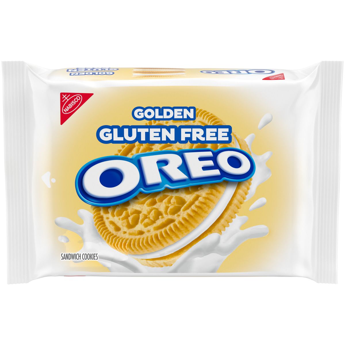 Oreo Gluten Free Golden Sandwich Cookies - 12.08oz: Cream Filling, Certified Gluten-Free
