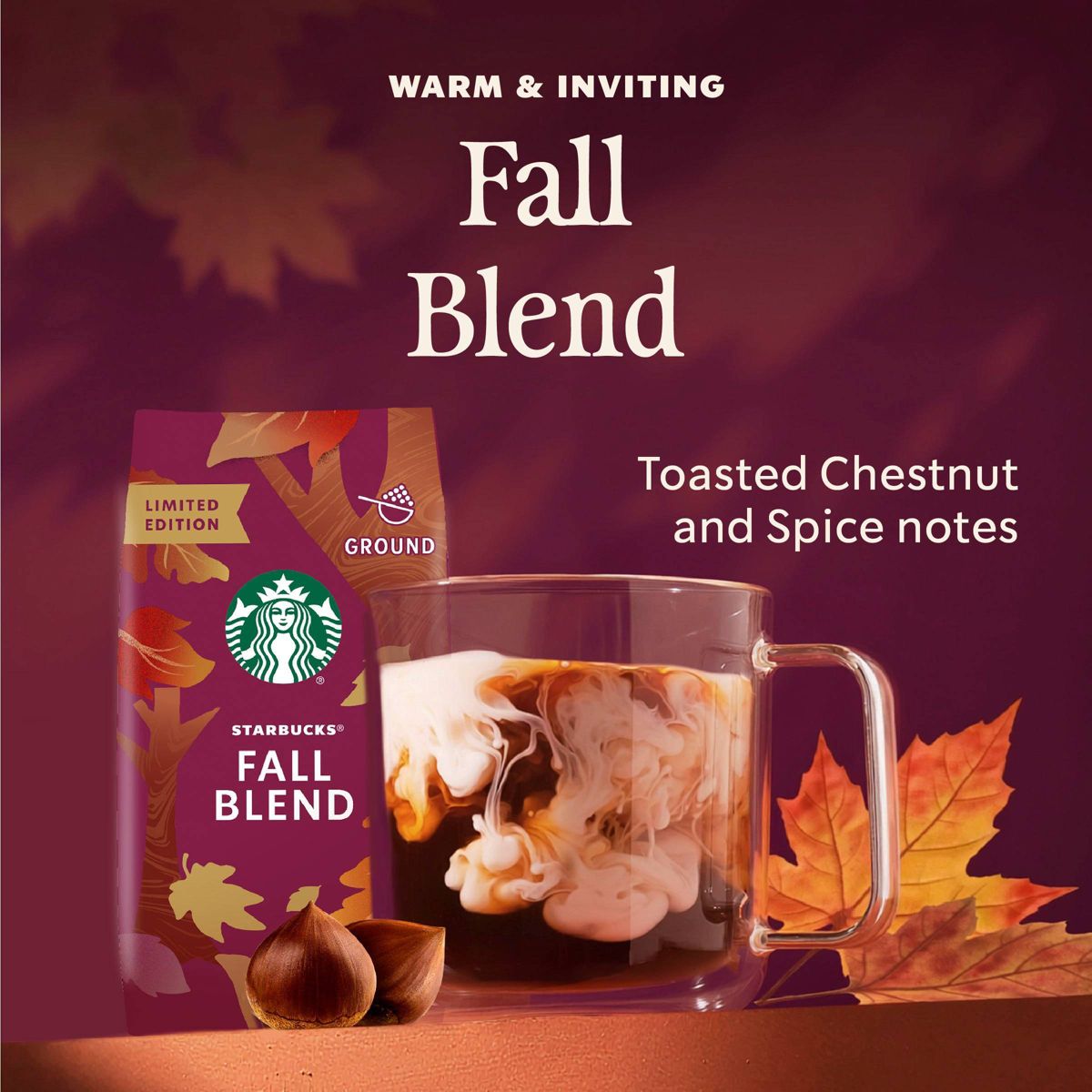 Fall Blend Medium Roast Ground Coffee - 10oz