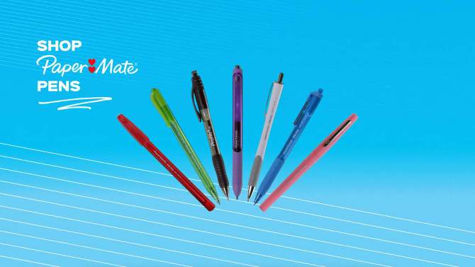 Paper Mate Ink Joy 300RT 8pk Ballpoint Pens 1.0mm Multicolored: Retractable, Quick Drying, Rubber