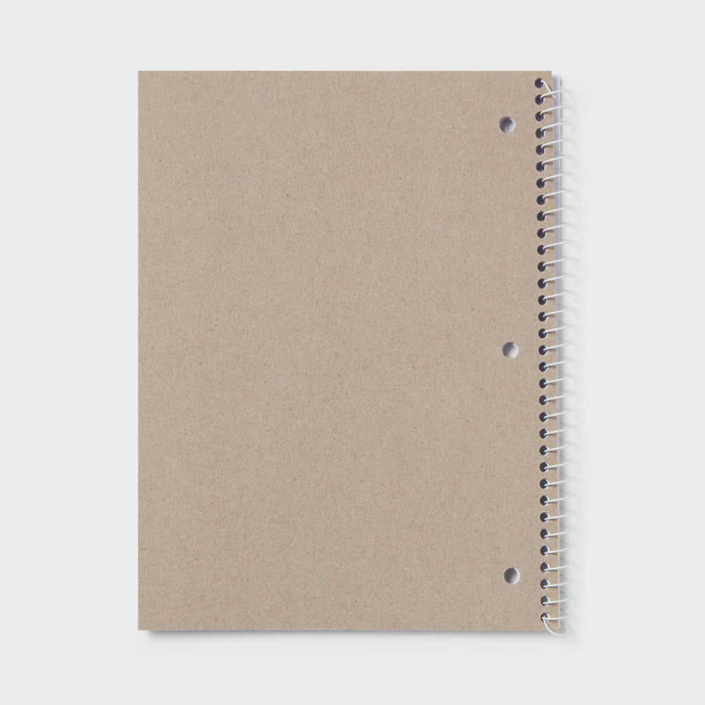 College Rule Spiral Notebook 7.5"x10.5" Poly Cover 70 Sheets Pastel Blue - up&up™