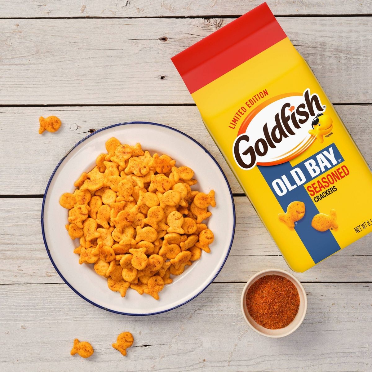 Goldfish Crackers Limited Edition Old Bay Seasoned Snack Crackers