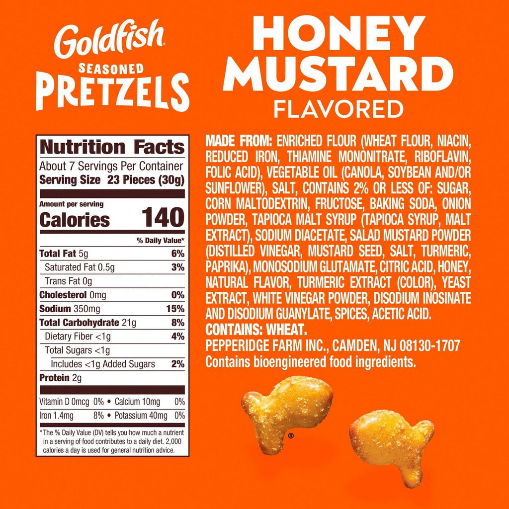 Goldfish Honey Mustard Pretzels 8oz - US Import