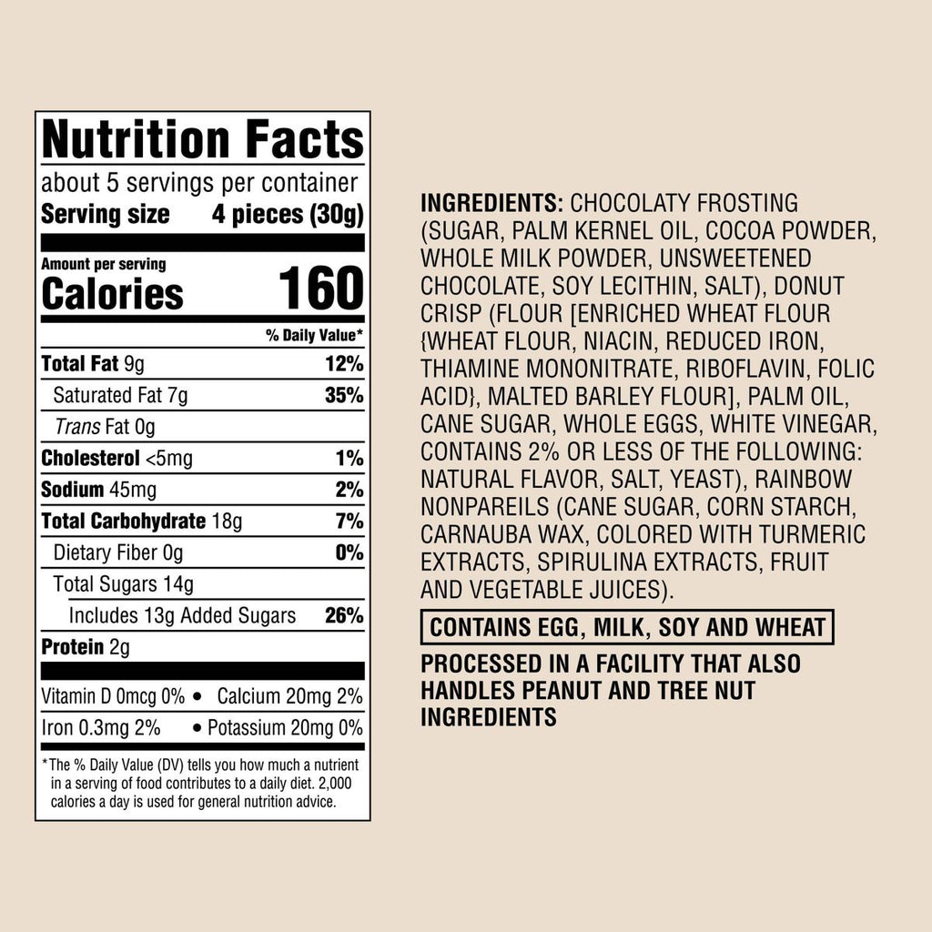 Chocolatey Sprinkle Donut Crisp - 5oz - Target Favorite Day