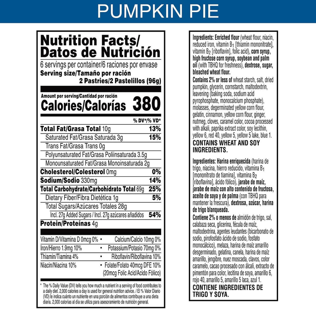 Pop-Tarts Frosted Pumpkin Pie Filling Toaster Pastries - 20.3oz/12ct