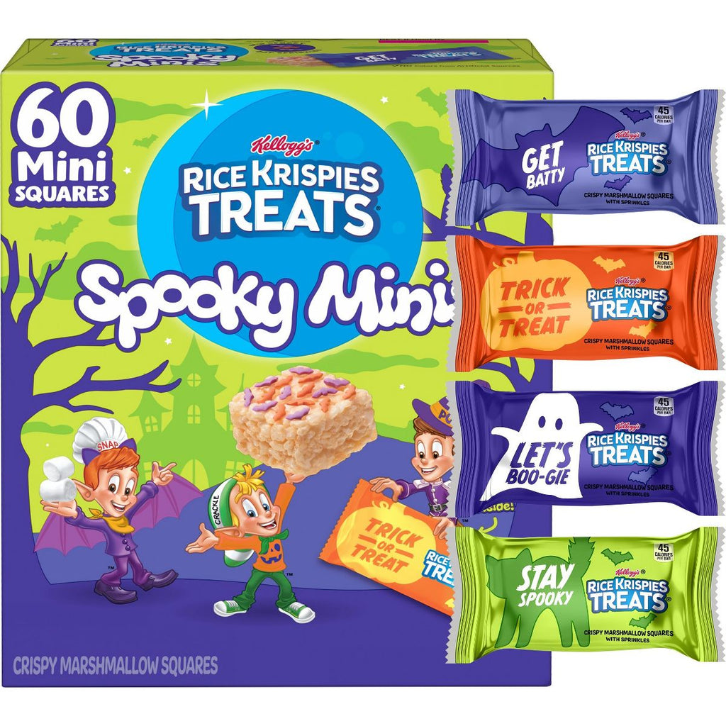 Rice Krispies Treats Halloween Mini Marshmallow Squares Snack - 23.2oz/60ct