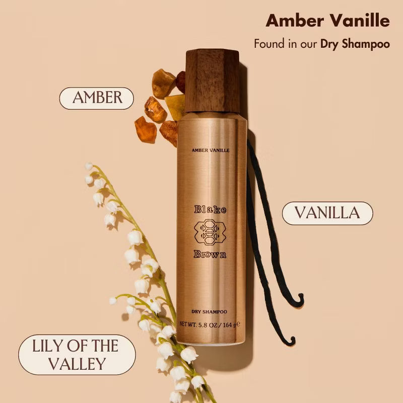 Blake Brown Dry Shampoo - Amber Vanille - Vanilla Sandalwood Fragrance - 5.8 fl oz