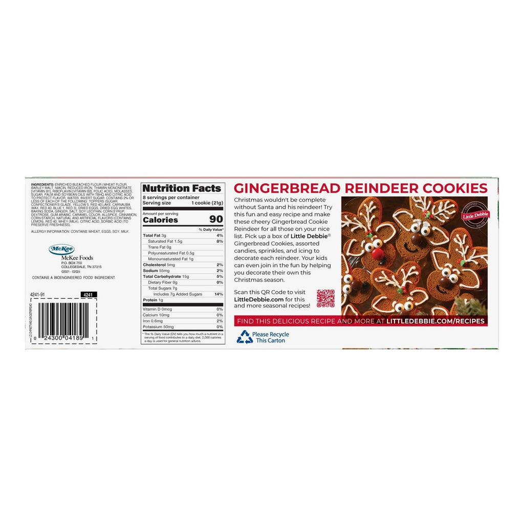 Little Debbie Gingerbread Cookies - 6oz/8ct