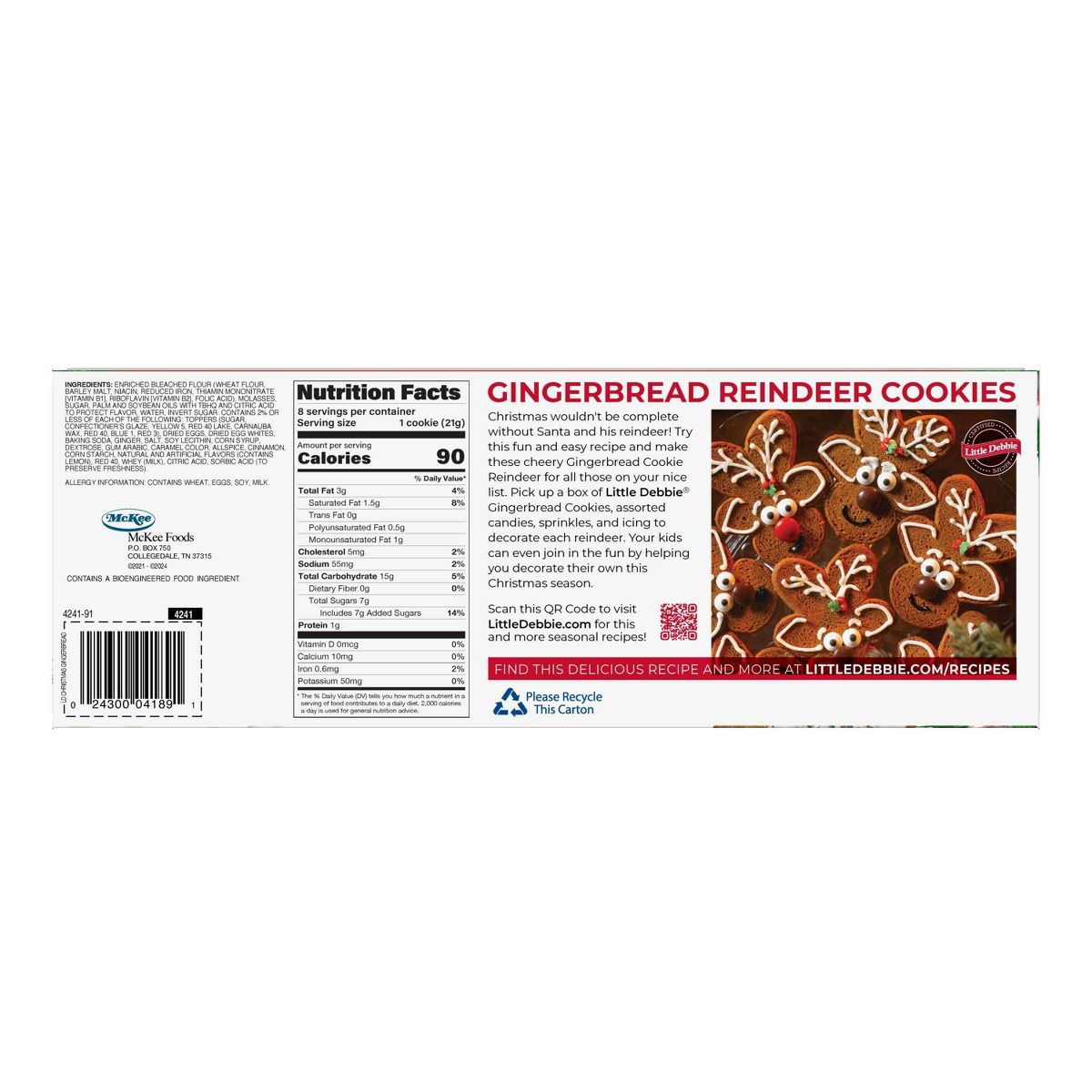 Little Debbie Gingerbread Cookies - 6oz/8ct