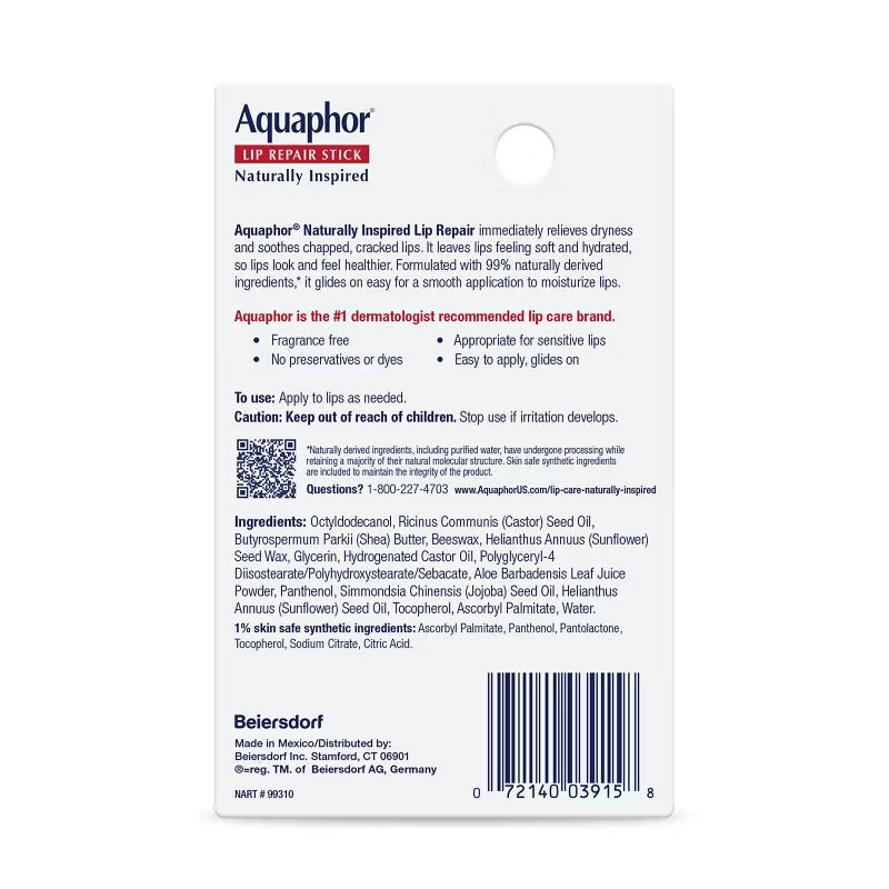 Aquaphor Lip Repair Stick - Aloe Vera