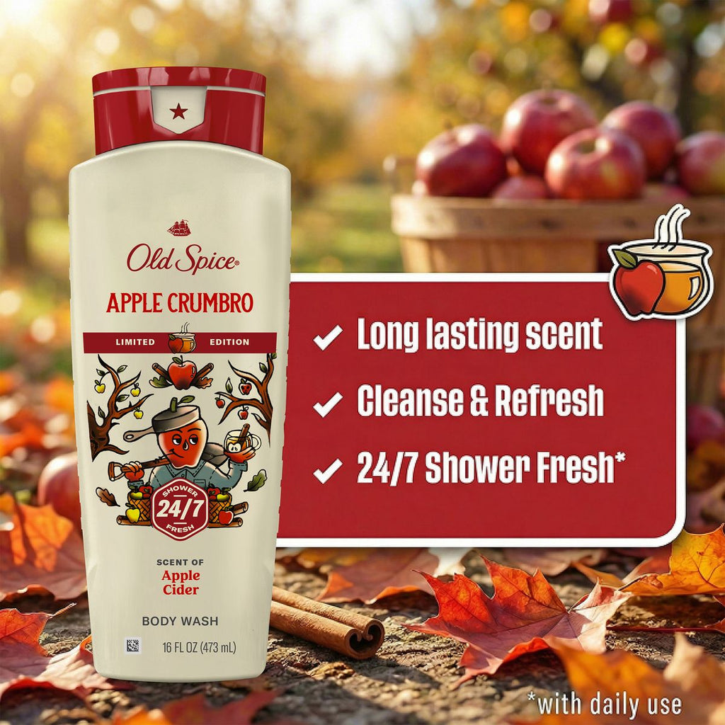 Old Spice Body Wash - Apple Crumbro - 16oz