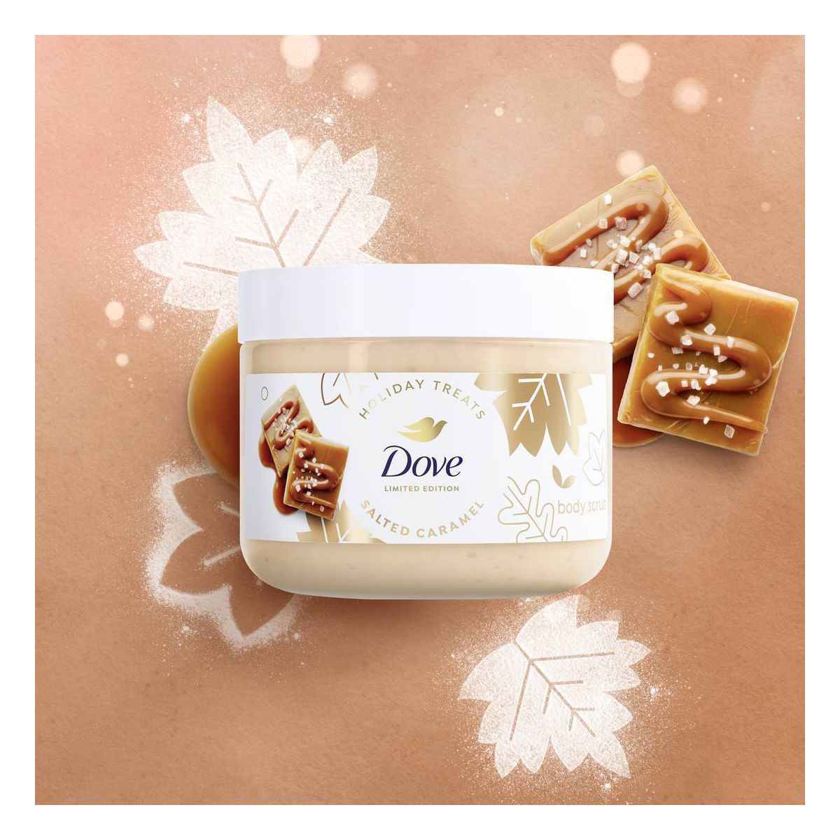 Dove Beauty Fall Treats Limited Edition Body Scrub - Salted Caramel - 15oz