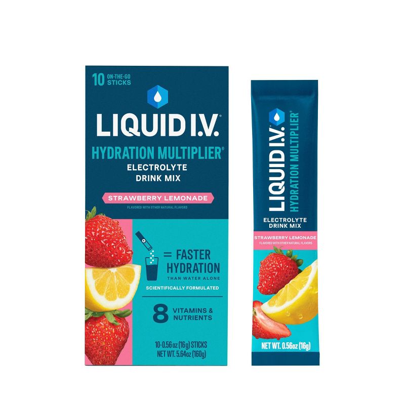 Liquid I.V. Hydration Multiplier - Strawberry Lemonade 10 Pack