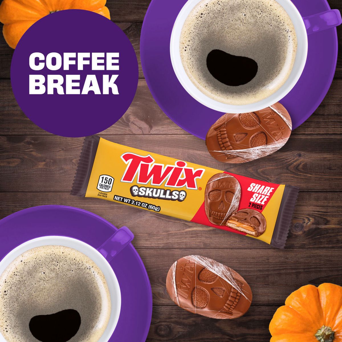 Twix Halloween Candy Skulls - 2.12oz