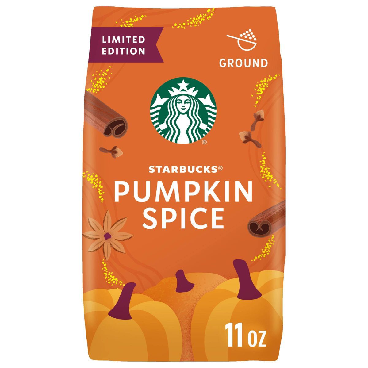Starbucks Pumpkin Spice Light Roast Ground Coffee - 11oz