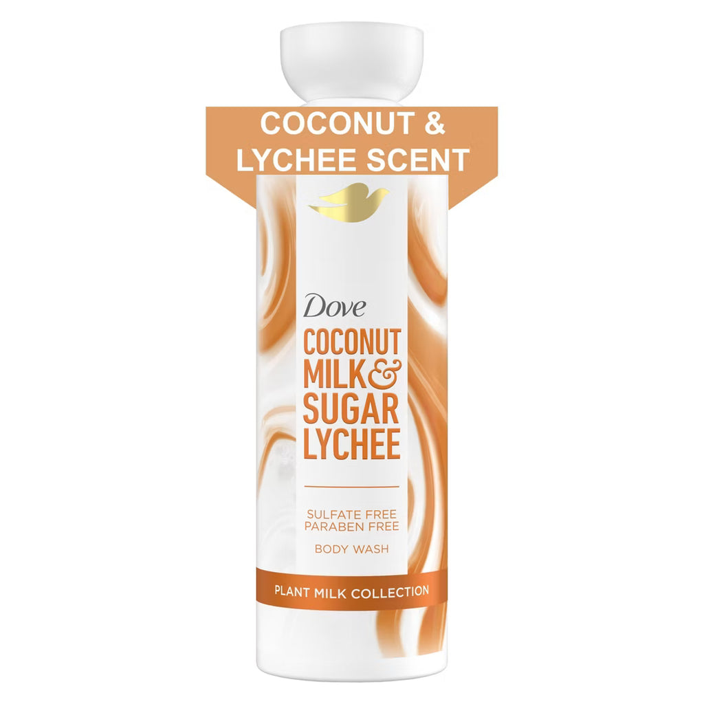 Dove Beauty Plant Milk Cleansing Body Wash - Coconut Milk & Sugar Lychee