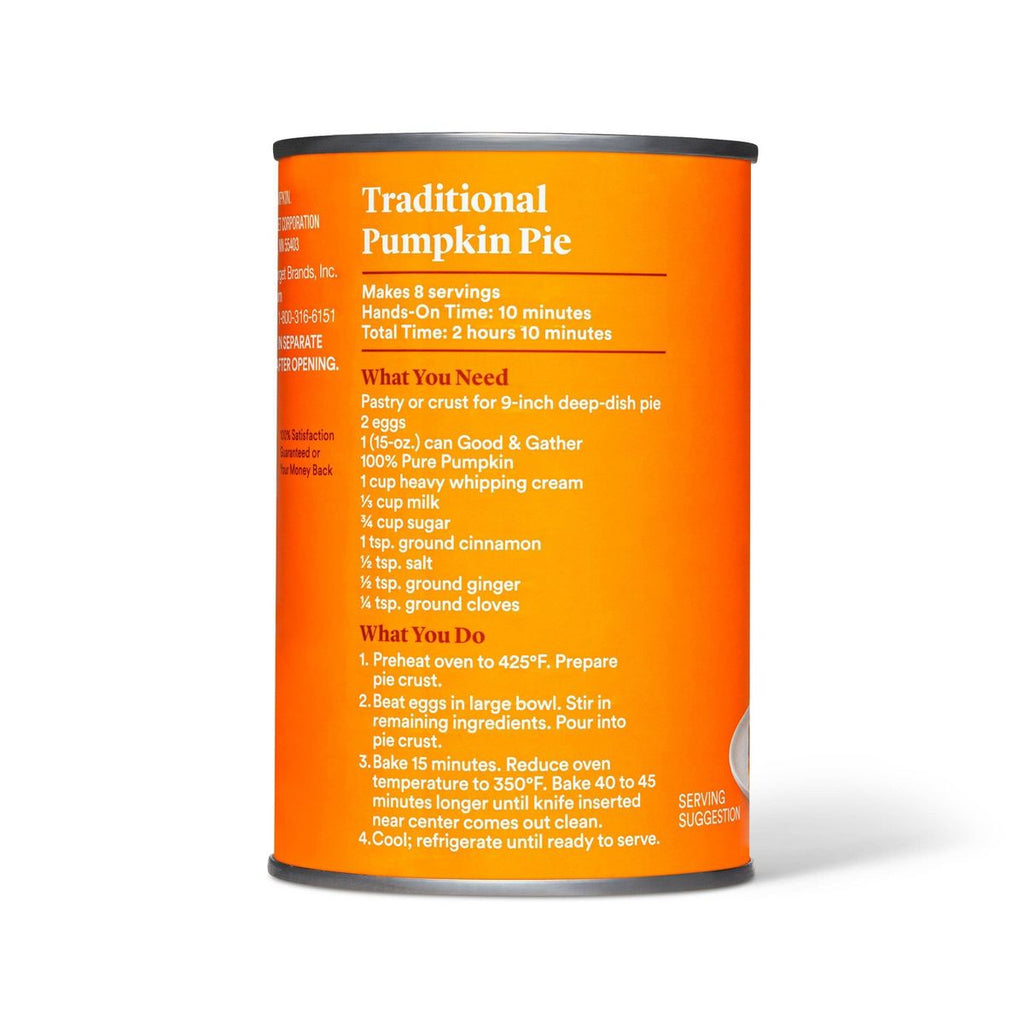 100% Pure Pumpkin - 15oz - Good & Gather™