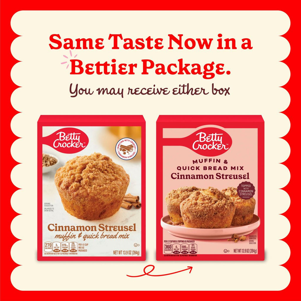 Betty Crocker Cinnamon Streusel Muffin Mix - 13.9oz