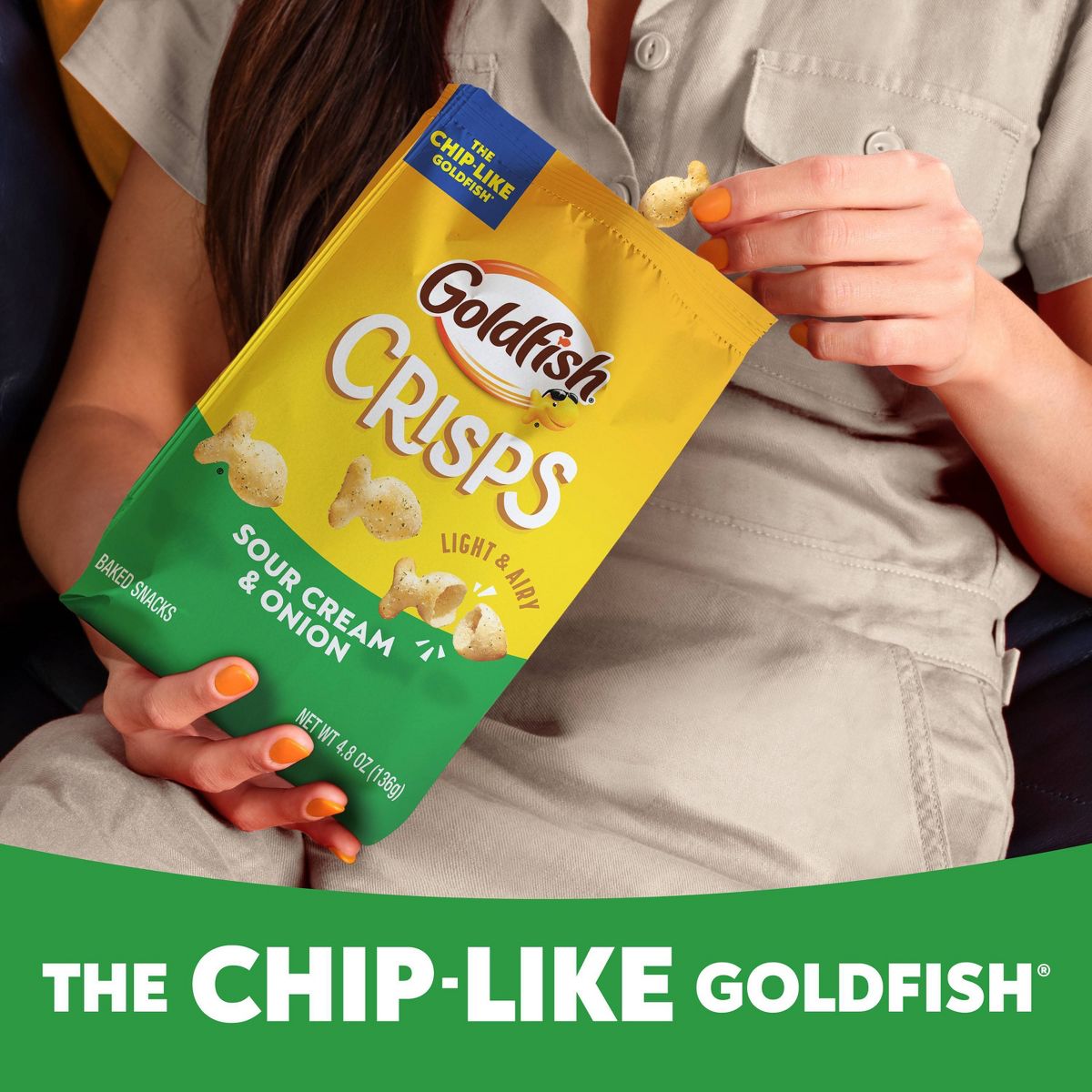 Goldfish Sour Cream & Onion Crisps 4.8oz