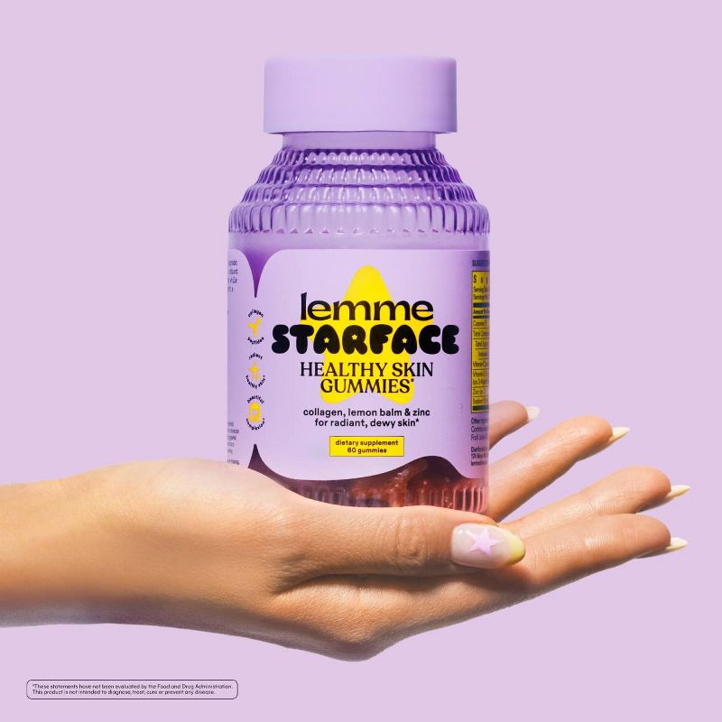 Lemme Starface Healthy Skin Gummies Lemon Flavor 60ct