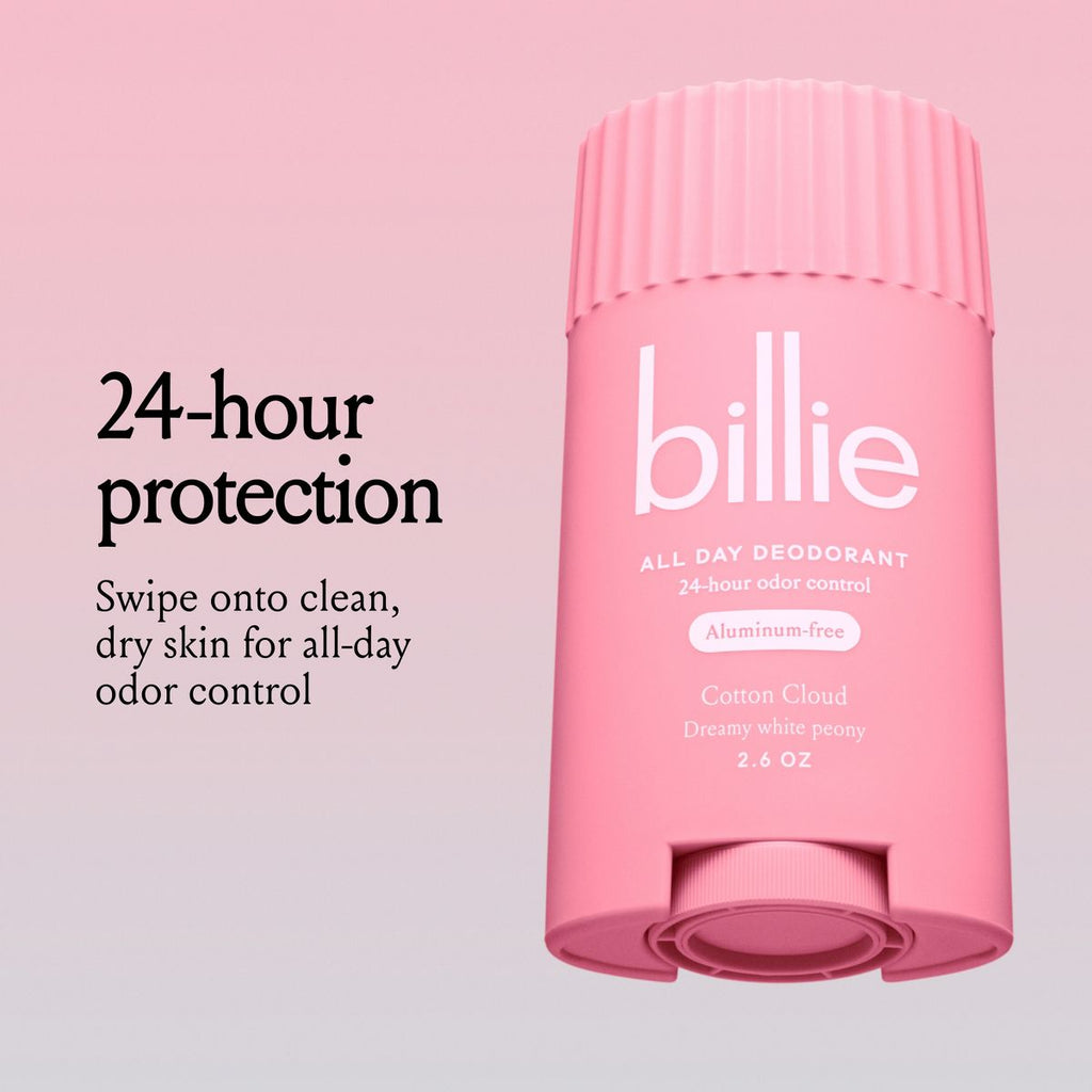Billie All-Day Solid Deodorant Cotton Cloud - 2.6oz