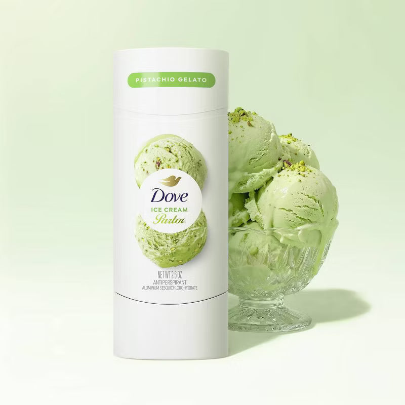 Dove Beauty Ice Cream Parlor Antiperspirant Deodorant Stick Pistachio 2.6oz