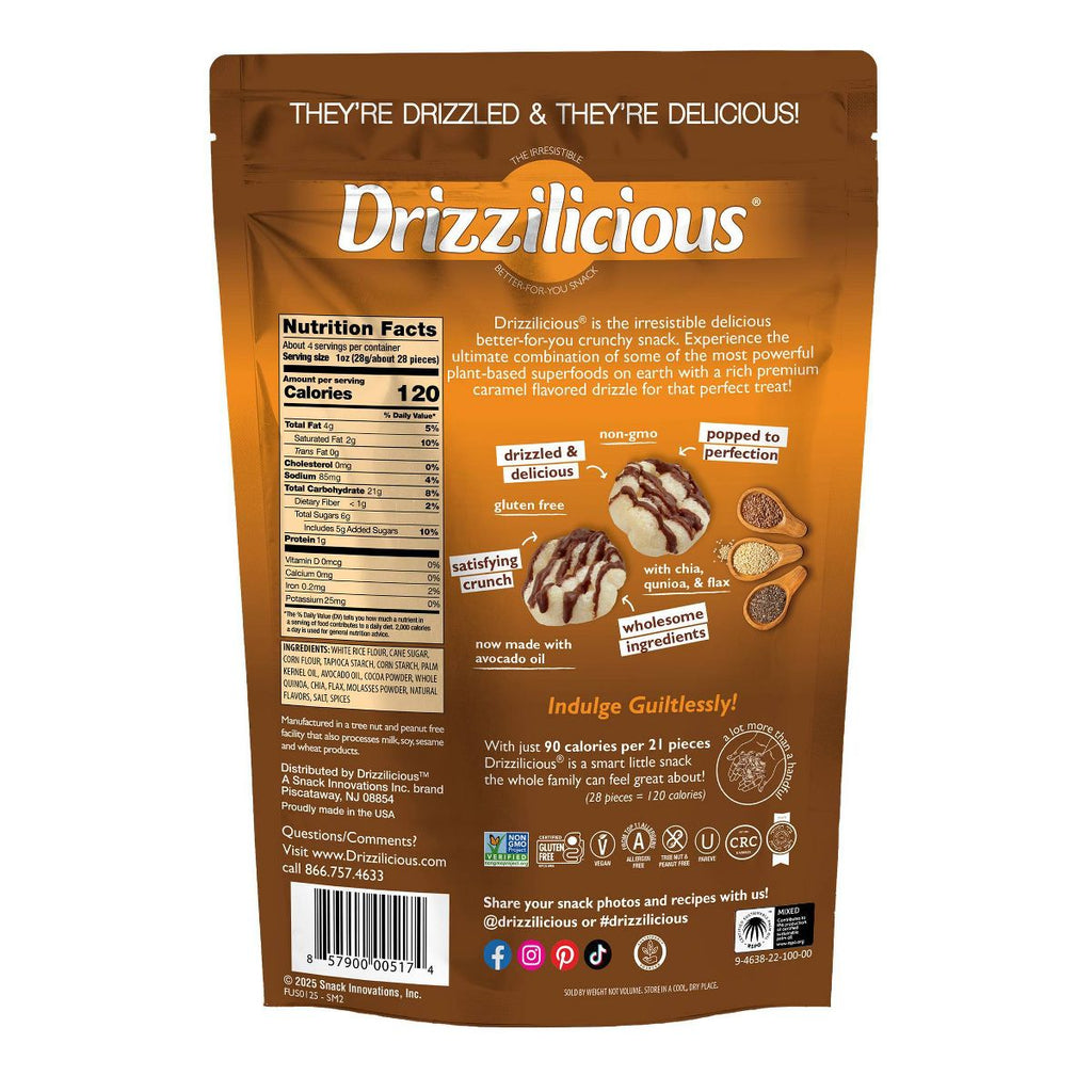 Drizzilicious S'mores Drizzled Mini Rice Cake - 4oz: Keto Certified, Organic
