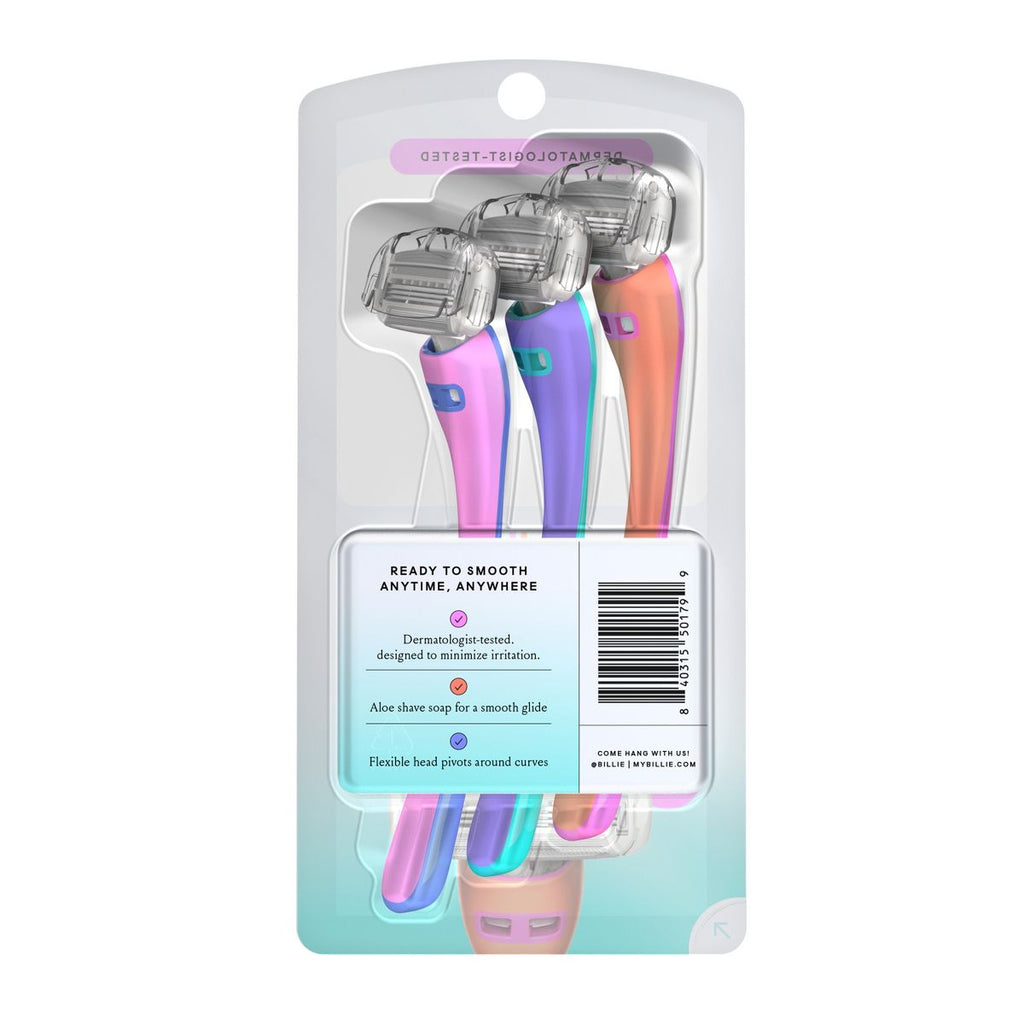 Billie Disposable Razor Malibu Mix - 3ct
