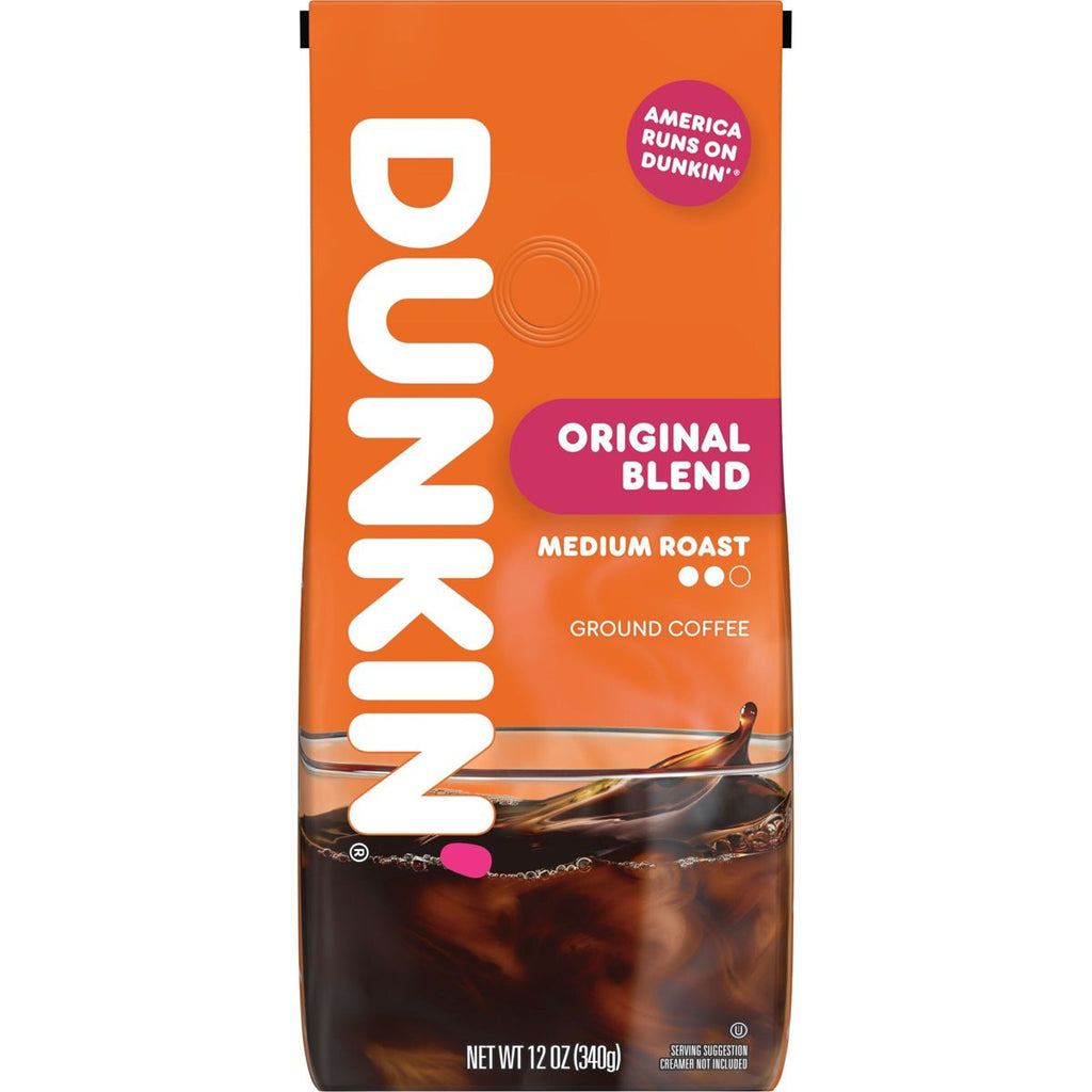 Dunkin' Original Blend Medium Roast Ground Coffee - 12oz: Arabica Beans