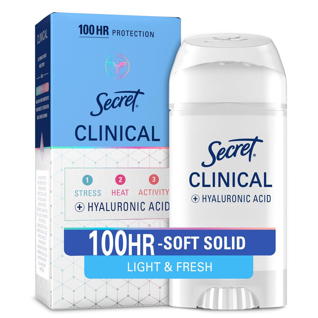 Secret Clinical 100HR Antiperspirant Deodorant for Women - Light & Fresh 2.6 oz