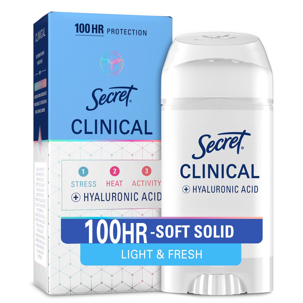 Secret Clinical 100HR Antiperspirant Deodorant for Women - Light & Fresh 2.6 oz