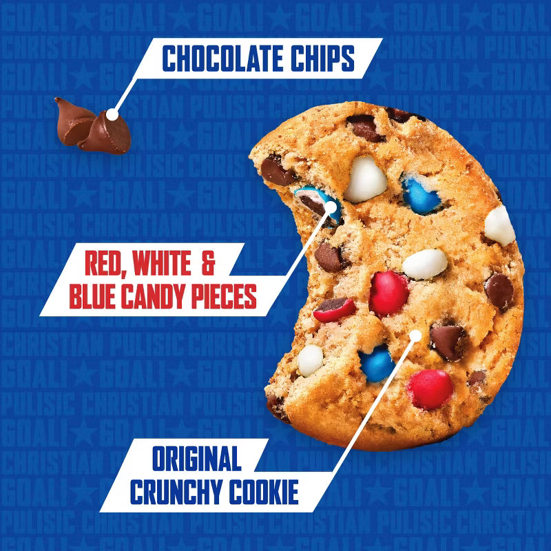 Chips Ahoy! Crunchy Red, White & Blue Candy Blasts Fudgy Chocolate Chip Cookies Limited Edition -