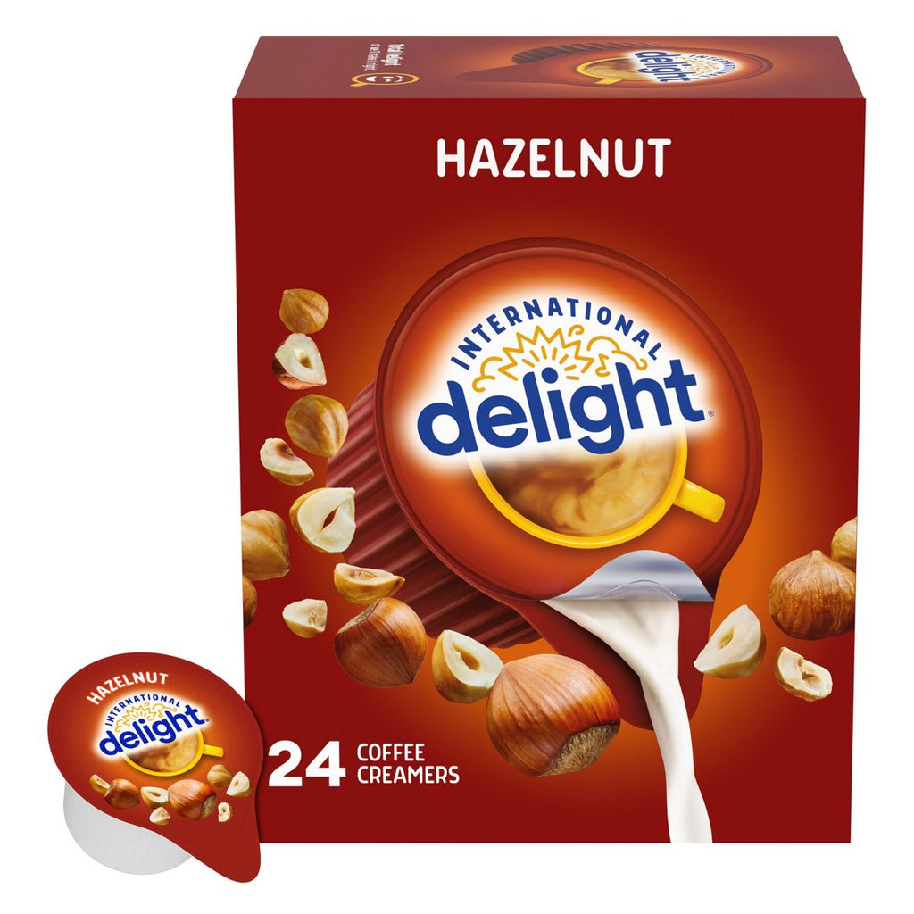 International Delight Hazelnut Coffee Creamer Singles 24 Pack