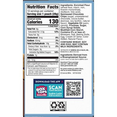 Pillsbury Chocolate Chip Mini Soft Baked Cookies - 10oz