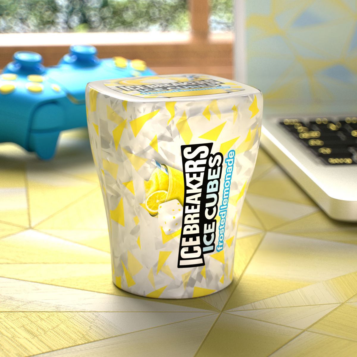 Ice Breakers Ice Cubes Frosted Lemonade Chewing Gum - 3.24oz