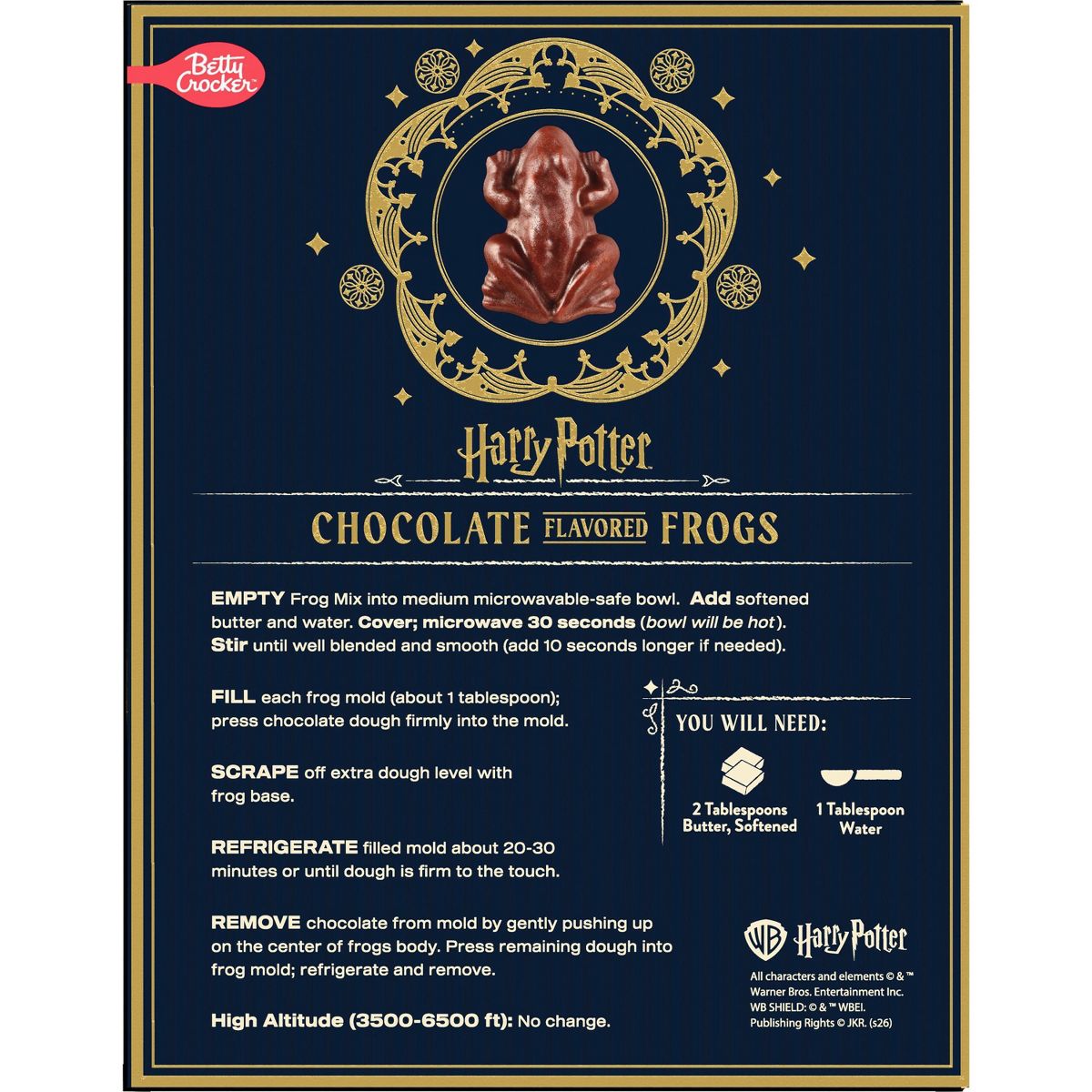 Betty Crocker Harry Potter Halloween Chocolatey Frogs Baking Mix - 6.9oz
