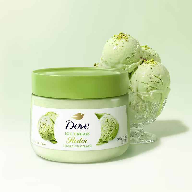 Dove Pistachio Gelato Beauty Body Scrub 15oz