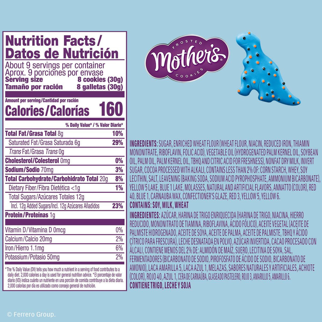 Mother’s Cookies Chocolatey Dynamite Dinosaurs Bag - 9oz