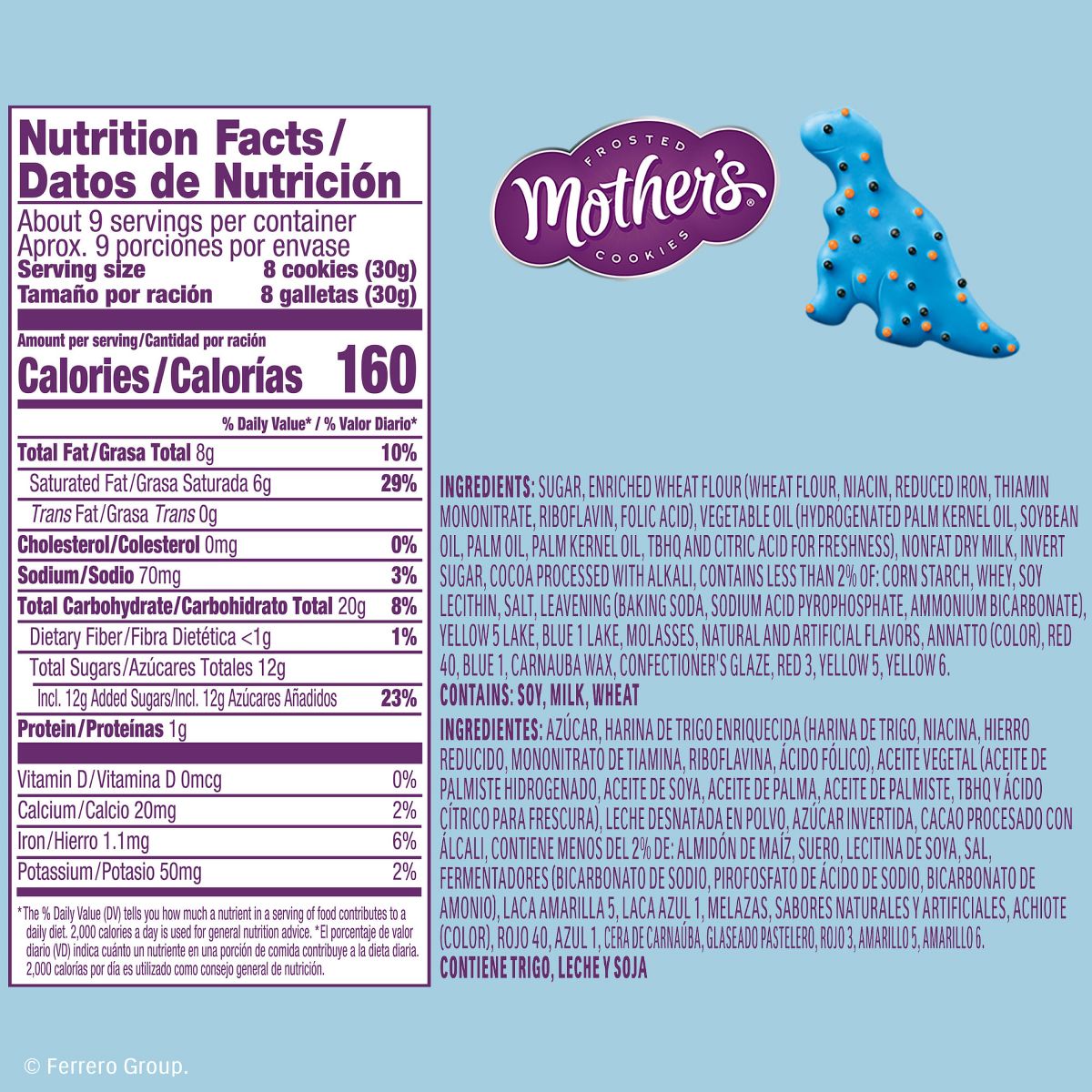 Mother’s Cookies Chocolatey Dynamite Dinosaurs Bag - 9oz