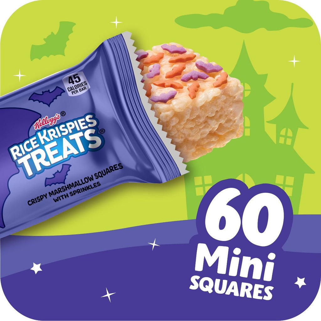 Rice Krispies Treats Halloween Mini Marshmallow Squares Snack - 23.2oz/60ct
