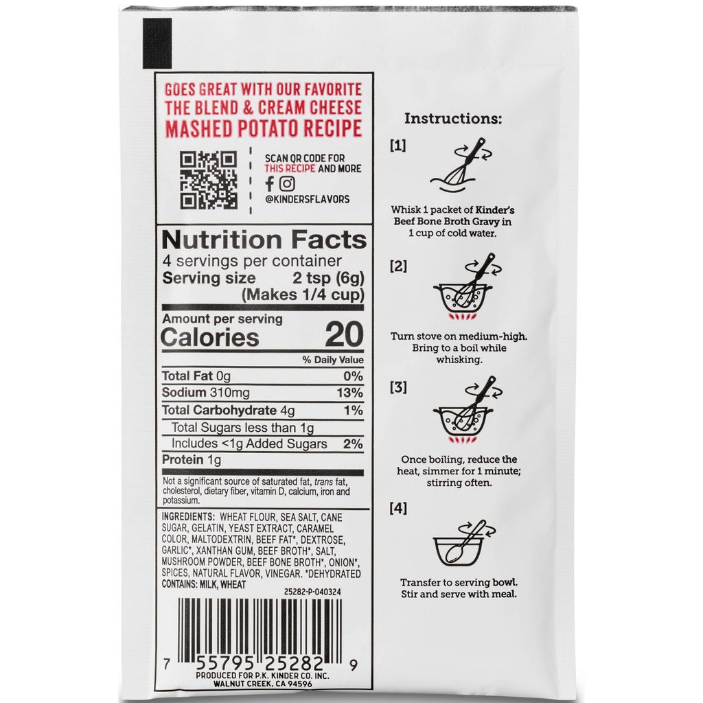 Kinder's Beef Bone Broth Gravy - 0.88oz