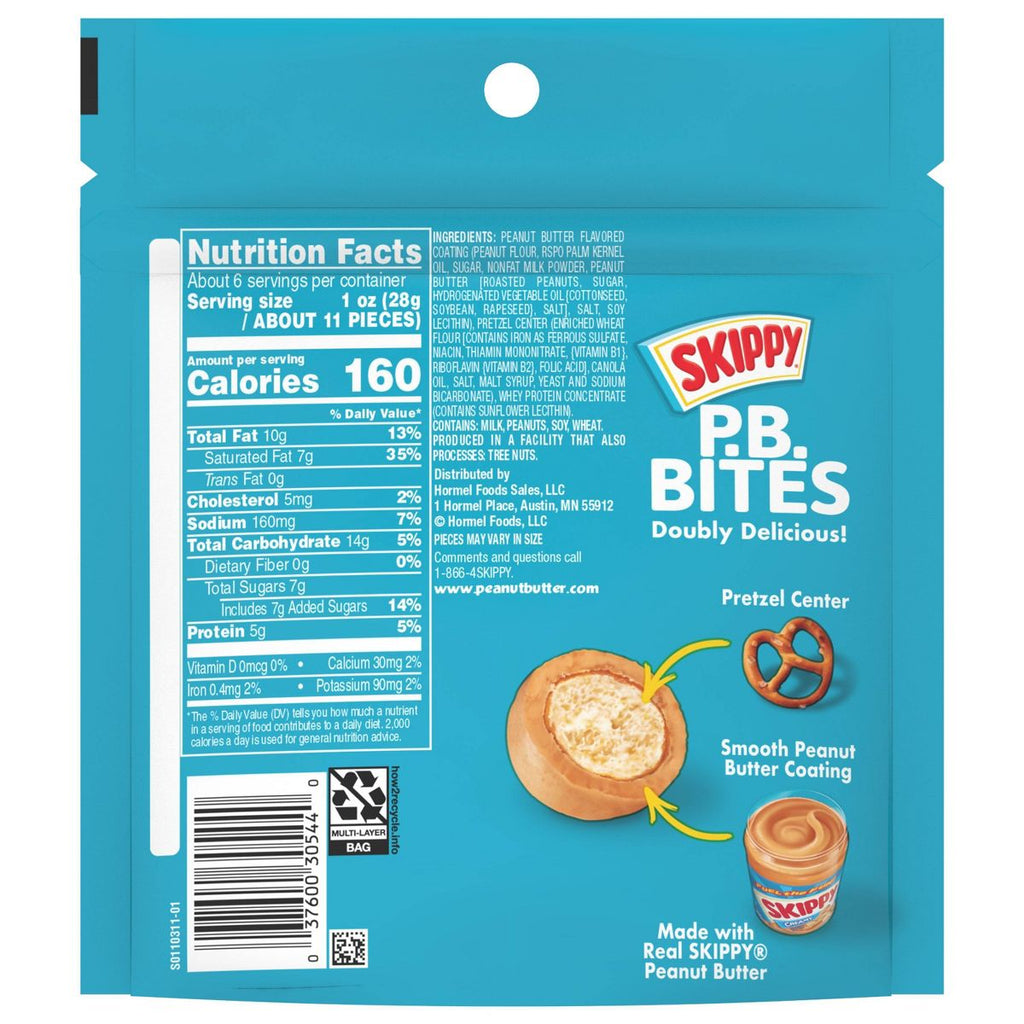 Skippy Bites Pretzel - 6oz Peanut Butter