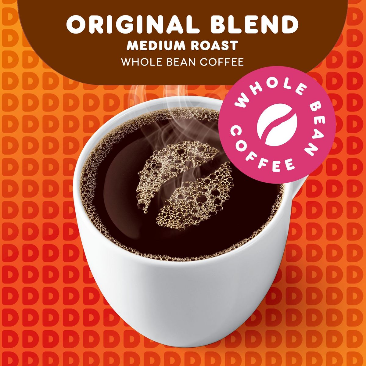Dunkin' Original Blend Whole Bean Medium Roast Coffee - 12oz: Arabica Beans