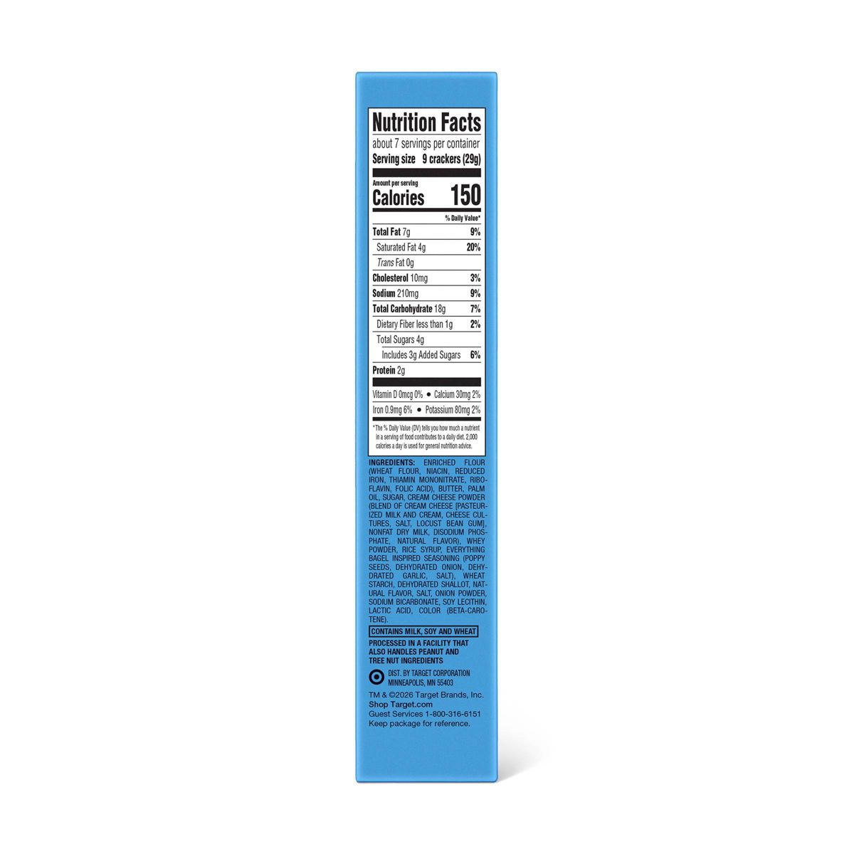 Mini Everything Bagel Sandwich Crackers - 7.05oz