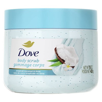 Dove Beauty Scrub - Tropical Coconut & Lime - 15 oz: Paraben-Free, Sulfate-Free,