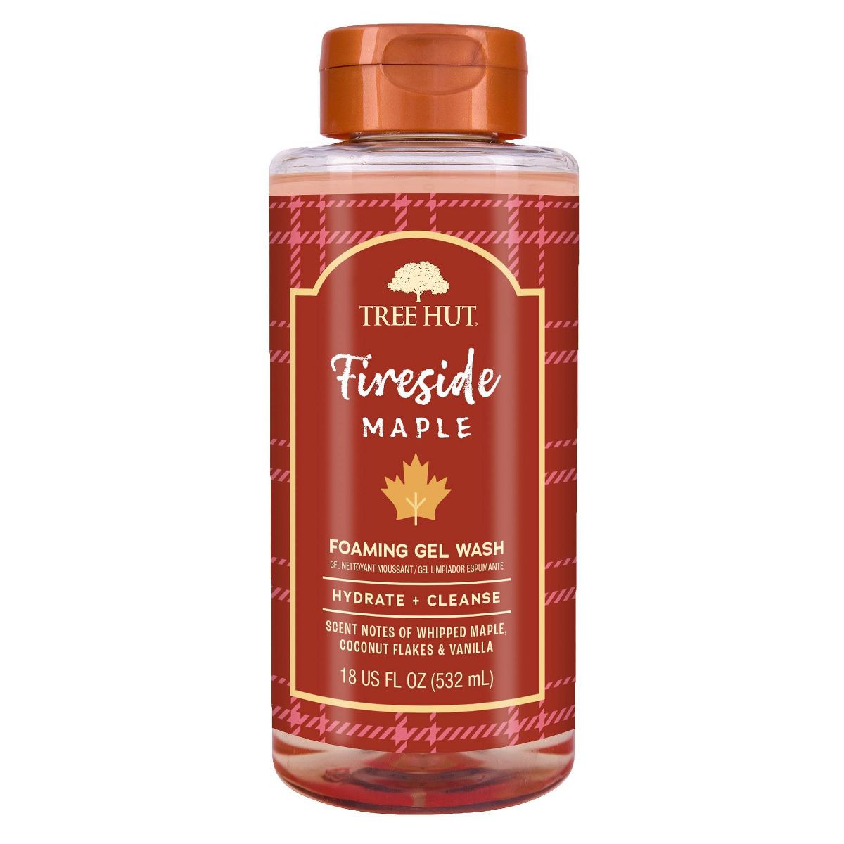 Tree Hut Fireside Maple Foaming Gel Body Wash - 18 fl oz