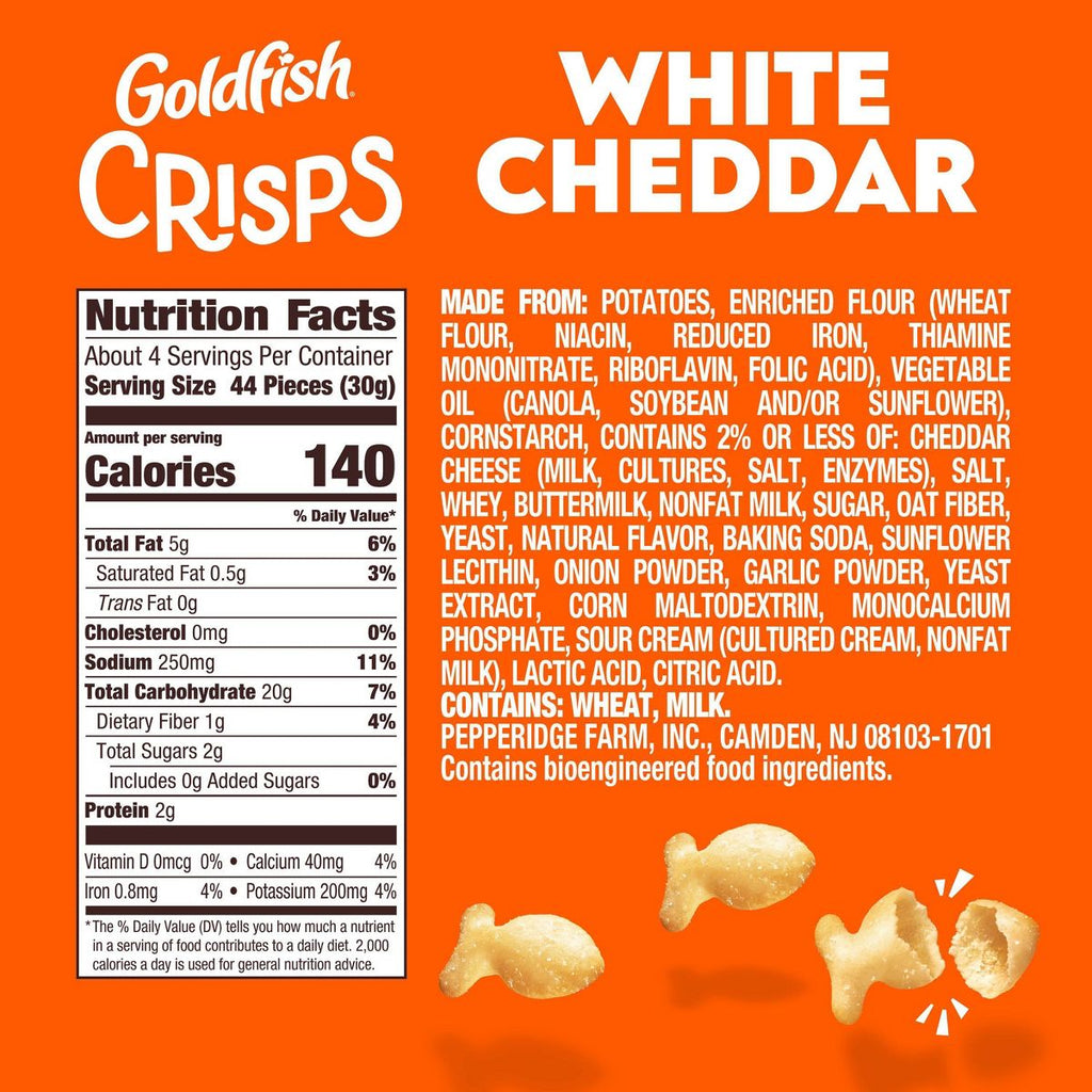 Goldfish White Cheddar Crisps 4.8oz