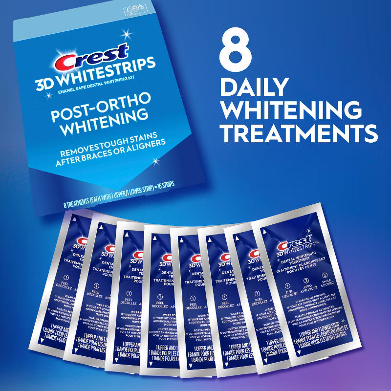 Crest 3D Whitestrips Post-Ortho Whitening System